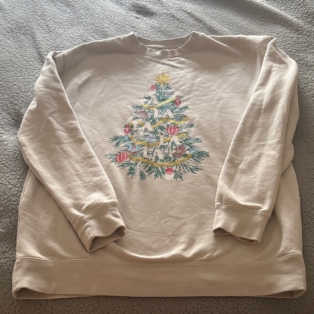 Living fully Co Fa La La La La sweatshirt size large.
